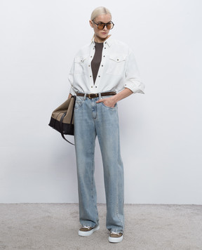 Brunello Cucinelli Коричнева футболка M0T81EC710