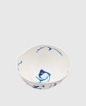 SELETTI Білий порцеляновий салатник Classics on Acid Koi 11282