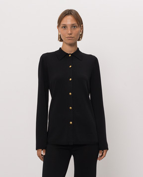 Twinset Черный кардиган в стиле рубашки 262TP3541