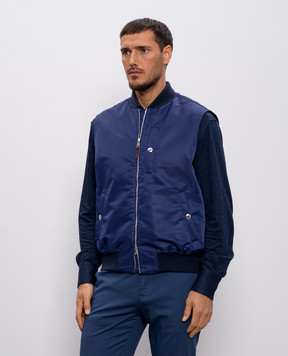 Brunello Cucinelli Синий жилет MZ4316565