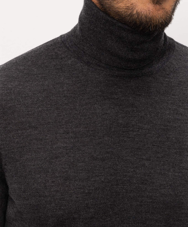 Tom Ford Сірий гольф з кашеміру та шовку KRL054YMK073 зображення 5