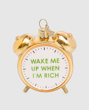 Vondels Ялинкова іграшка Shiny gold rich clock alarm 2250101090075
