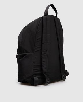 Stone Island Дитячий чорний рюкзак з вишивкою емблеми K2S169200002S0064