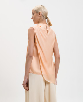 Twinset Оранжевый топ с драпировкой 261TP2420