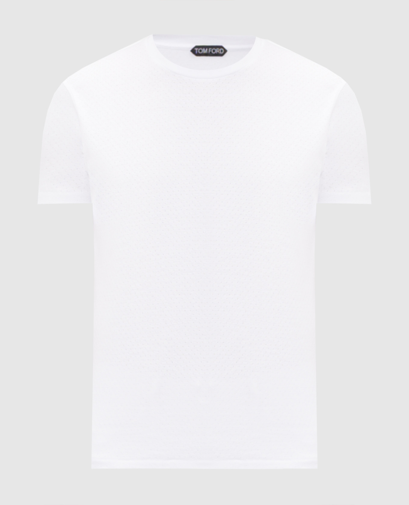 Белая футболка с перфорацией