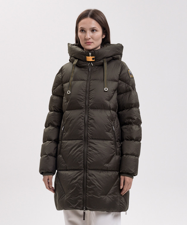 Parajumpers Пуховик цвета хаки Janet 26WPWPUHY33 изображение 3