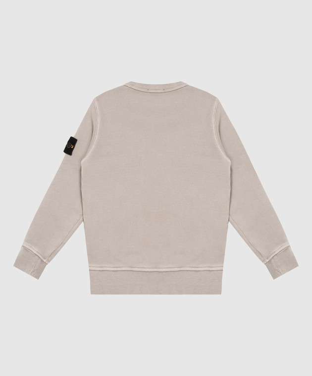 Stone Island Дитячий сірий світшот з патчем логотипа L2S166100009S04251012 зображення 2