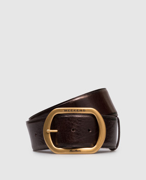 Max Mara Weekend Коричневий шкіряний паяс CLAVIER CLAVIER