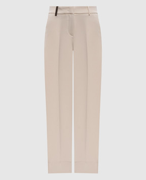 Peserico Бежеві штани з патчем A0471801916