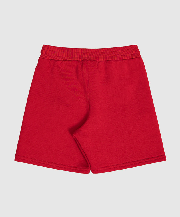 Dolce&Gabbana Детские красные шорты с фактурным логотипом L1JQS2G7P4X изображение 2