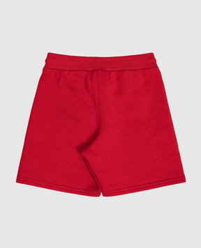 Dolce&Gabbana Детские красные шорты с фактурным логотипом L1JQS2G7P4X