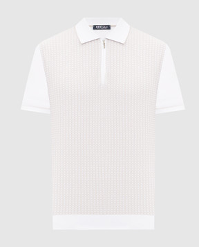 Bertolo Cashmere Біле поло із шовком 902330002421