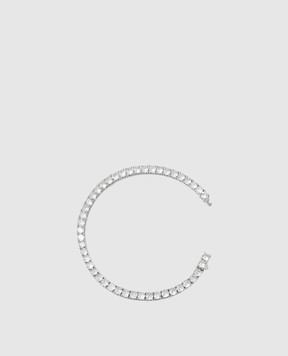 Darkai Сріблястий браслет Tennis з білим золотом DIBR0050