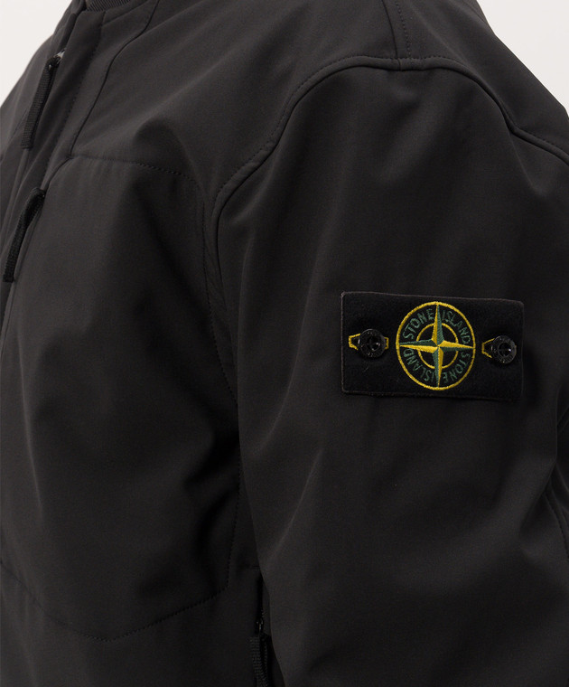 Stone Island Черный бомбер с логотип патч L2S15Q100006S0B22 изображение 5