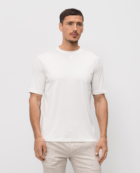 Doriani Cashmere Футболка кольору айворі 863J59