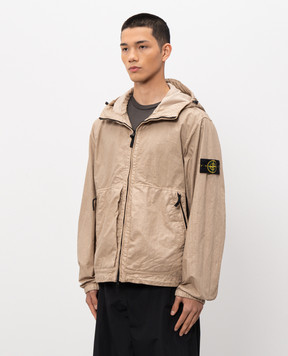 Stone Island Бежева куртка з патчем логотипа L1S154100053S0069