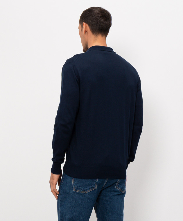 Pini Parma Синій кардиган з бавовни CARDBL зображення 4