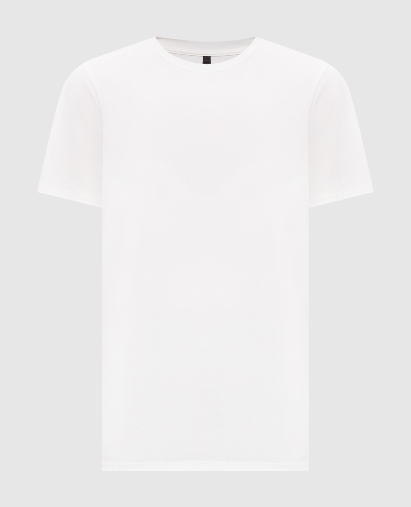 Белая удлиненная футболка из хлопка