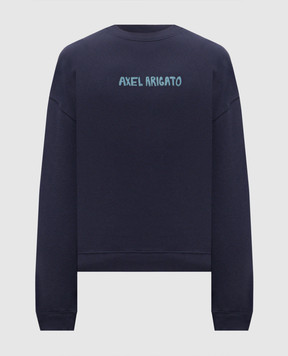 Axel Arigato Синій світшот Norton з принтом логотипа A3857003