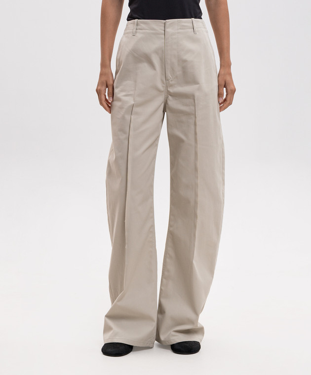 Maison Margiela MM6 Бежевые штаны S52KA0582M36019 изображение 3