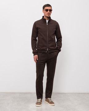 MooRER Коричневая спортивная куртка CRISPIN CRISPINFELPAIT