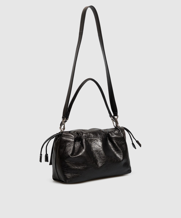 Fendi Черная кожаная сумка Baguette Soft 8BR857B14M изображение 3