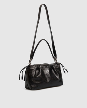 Fendi Черная кожаная сумка Baguette Soft 8BR857B14M