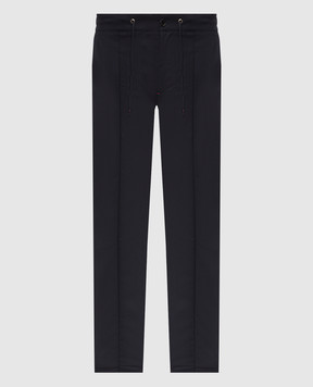 ISAIA Синие брюки из шерсти PNC053P9010