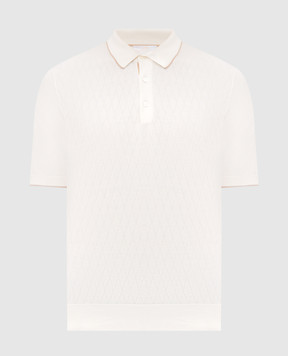 Castangia dal 1850 Поло кольору айворі у візерунок Q811839HSWS26