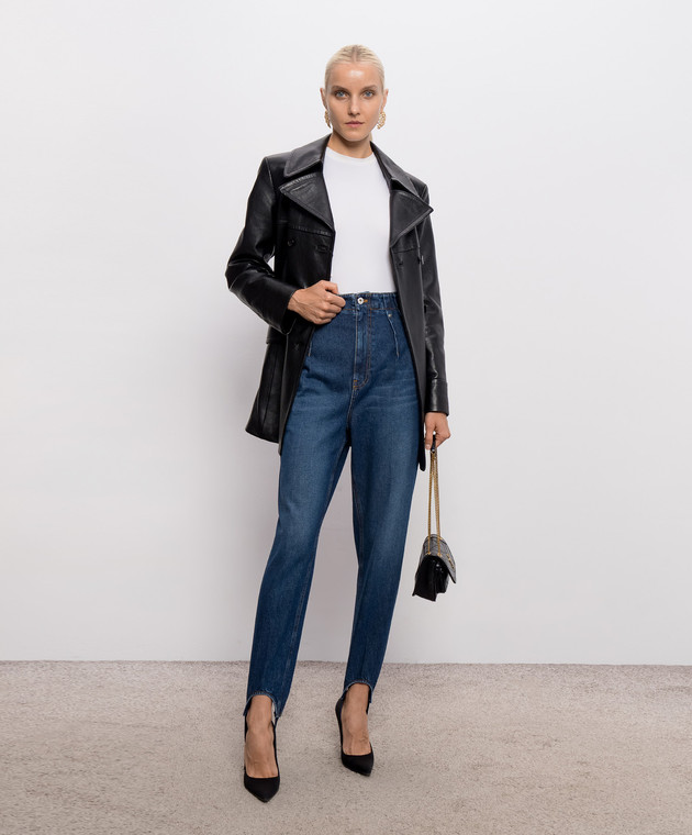 Thierry Mugler Синие джинсы со штрипками 26F6PA05342037 изображение 2