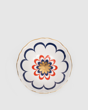 Bitossi Home Фарфоровая глубокая тарелка Flora ABR01061