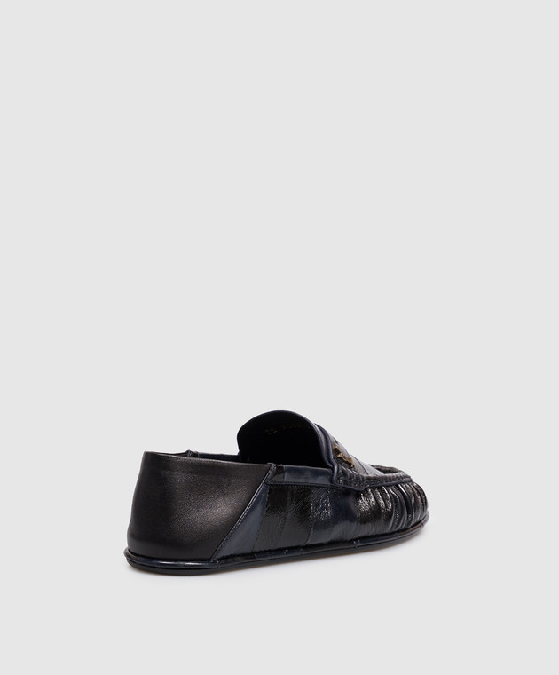 Saint Laurent Кожаные мокасины Cassandre A00415EABM0 изображение 3