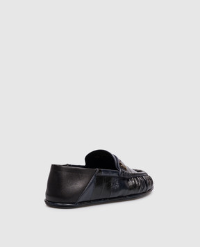 Saint Laurent Кожаные мокасины Cassandre A00415EABM0