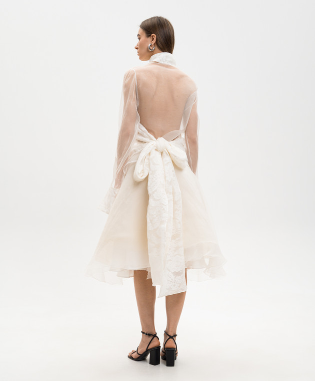 Marc Le Bihan Блуза на запах із шовку кольору айворі 26404 зображення 4