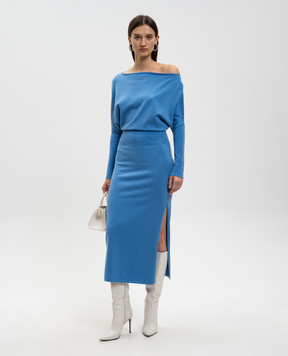Simkhai Голубое платье с шерстью 5251015K