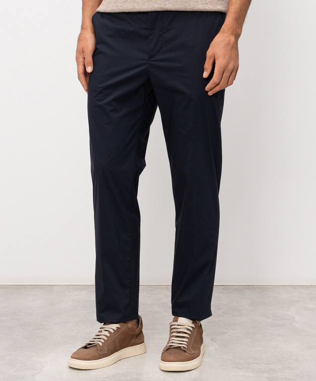 Peserico Сині штани з нашивкою логотипа R5472503654 зображення 3