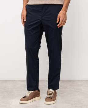 Peserico Сині штани з нашивкою логотипа R5472503654