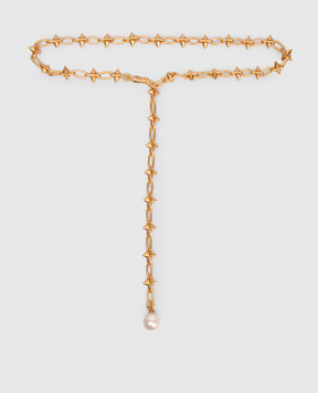 PUCCI Золотистое ожерелье Punk с шипами 5UAM105U920