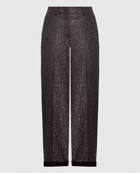 Peserico Сірі штани з люрексом A0468000591