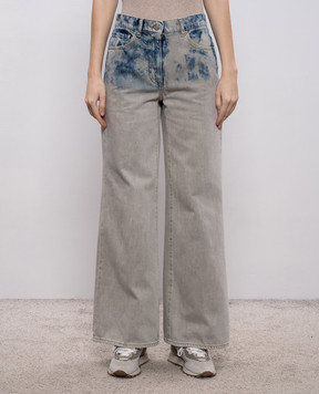 Peserico Сірі джинси з патчем логотипа A04256L90Q04946