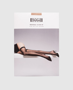 Wolford Бежеві панчохи INDIVIDUAL 10 den 21663