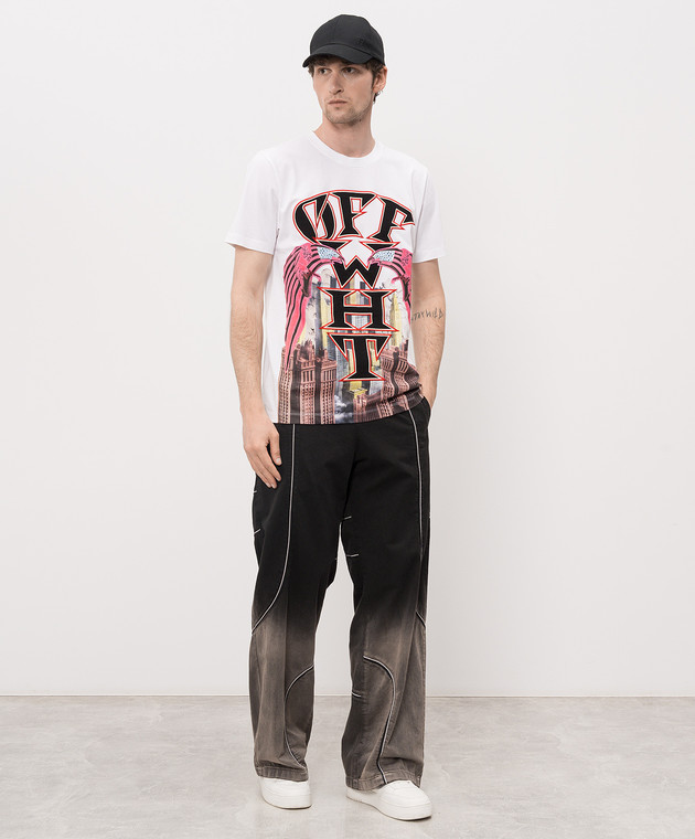 Off-White Біла футболка Starcity 44MAA027Z26J006 зображення 2