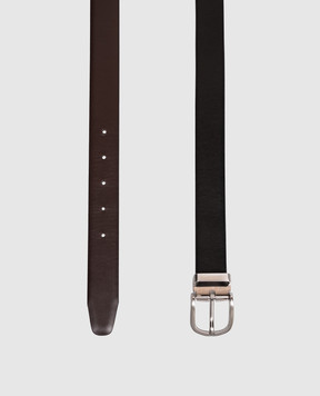 Pini Parma Двосторонній шкіряний ремінь BELREVBLKBRW