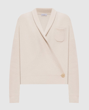 Brunello Cucinelli Кардиган цвета айвори из кашемира M12724306P