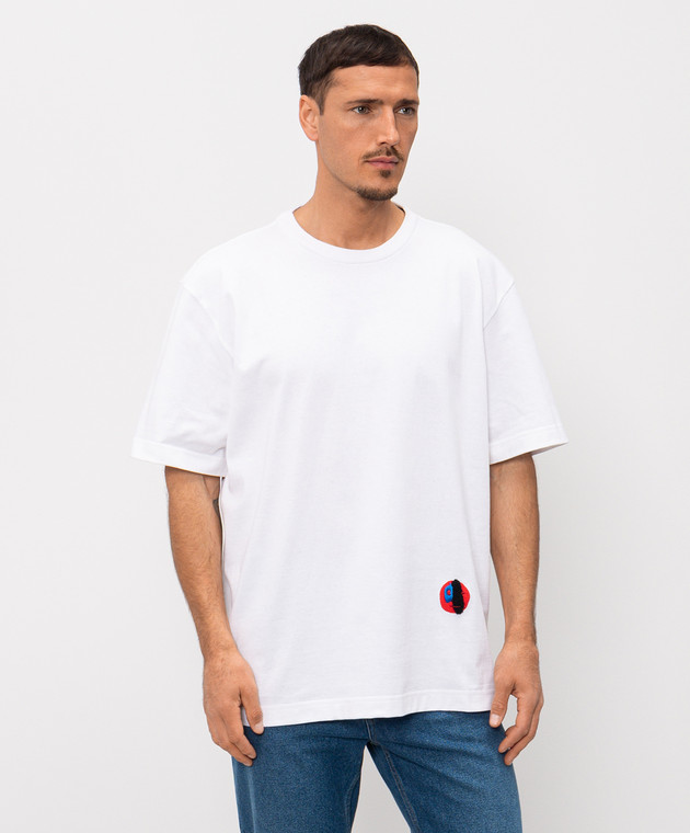 Bottega Veneta Біла футболка 864789V6F40 зображення 3