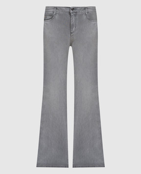 Ermanno Scervino Сірі джинси кльош з ефектом потертості D477P307DTU