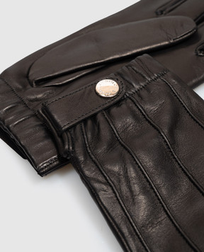 Dolce&Gabbana Черные кожаные перчатки BG0189A0844