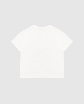 Dolce&Gabbana Детская белая футболка с принтом L5JTNKG7Q2V26