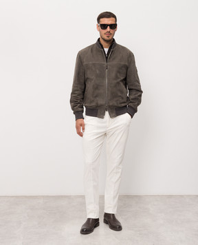 ISAIA Коричневый кардиган из шерсти MG8019YP005