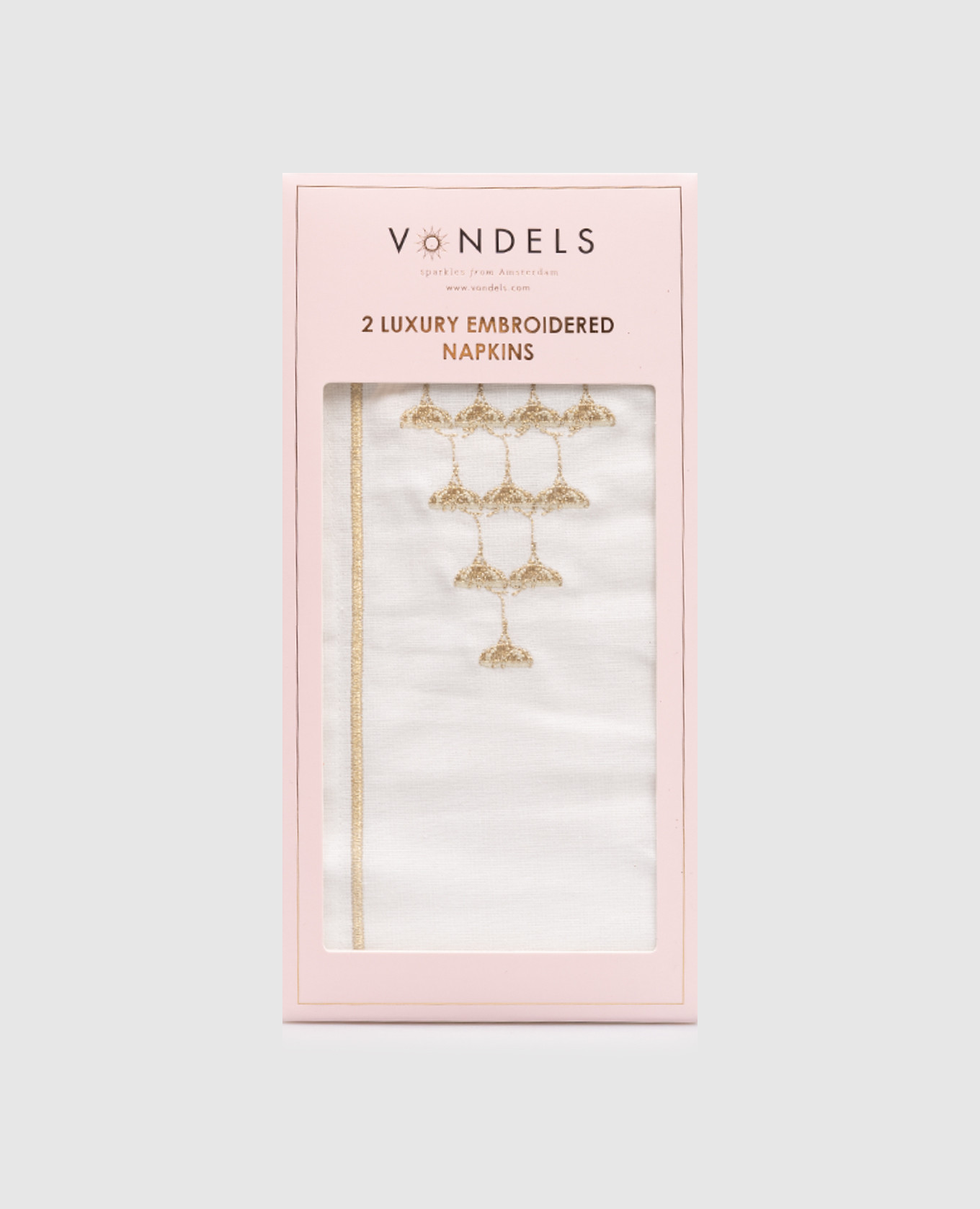 

Набор белых сервировочных салфеток CHAMPAGNE TOWER с льном, Белый, Салфетки